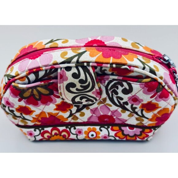 Vera Bradley Folkloric Pocket Cosmetic Bag Quilted Makeup Case - Picture 3 of 11